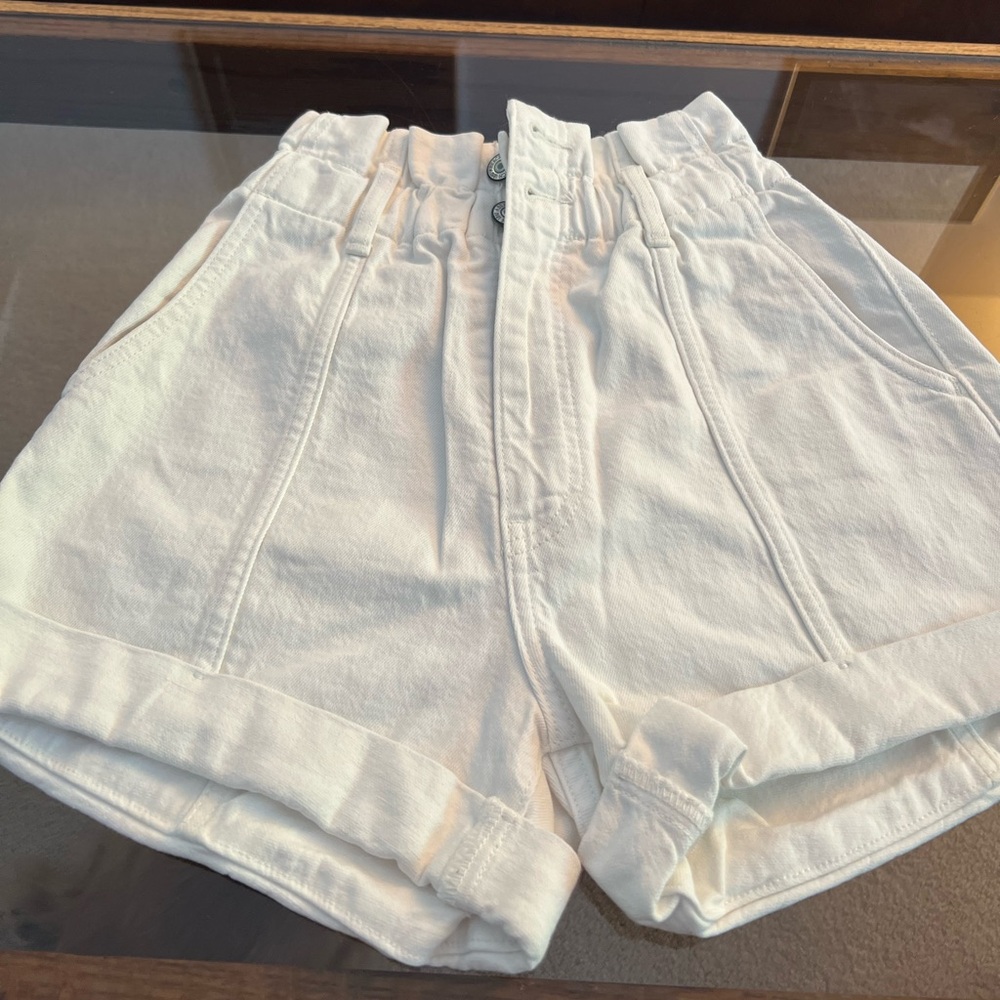 Abercrombie 80’s paper bag ultra high rise short